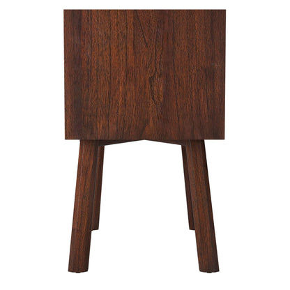 Arden Mid-Century 2-Drawer Nightstand in Walnut Mahogany – view 5