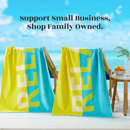 Boca Collection 2-Pack Cotton Beach Towels, 30 x 60 Inch Vibrant Prints – view 23