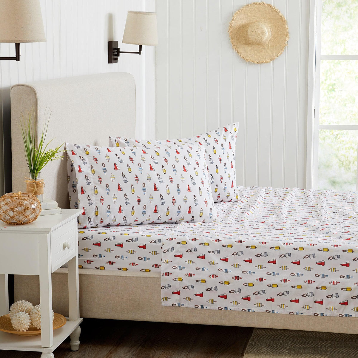 Coastal Print Lightweight Microfiber Sheet Set – Soft Comfort – view 8
