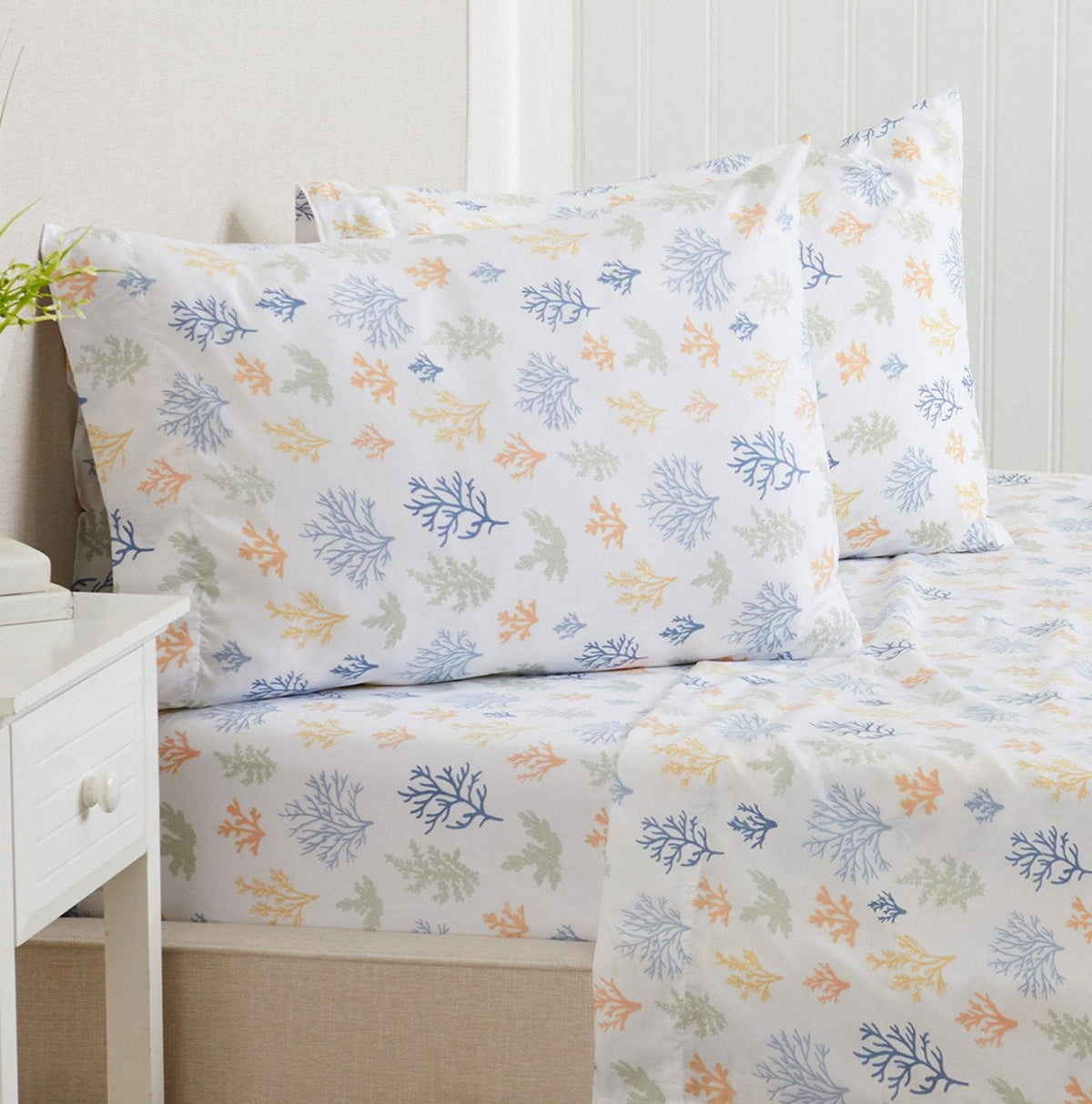 Coastal Print Lightweight Microfiber Sheet Set – Soft Comfort – view 15