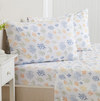 Coastal Print Lightweight Microfiber Sheet Set – Soft Comfort – view 15