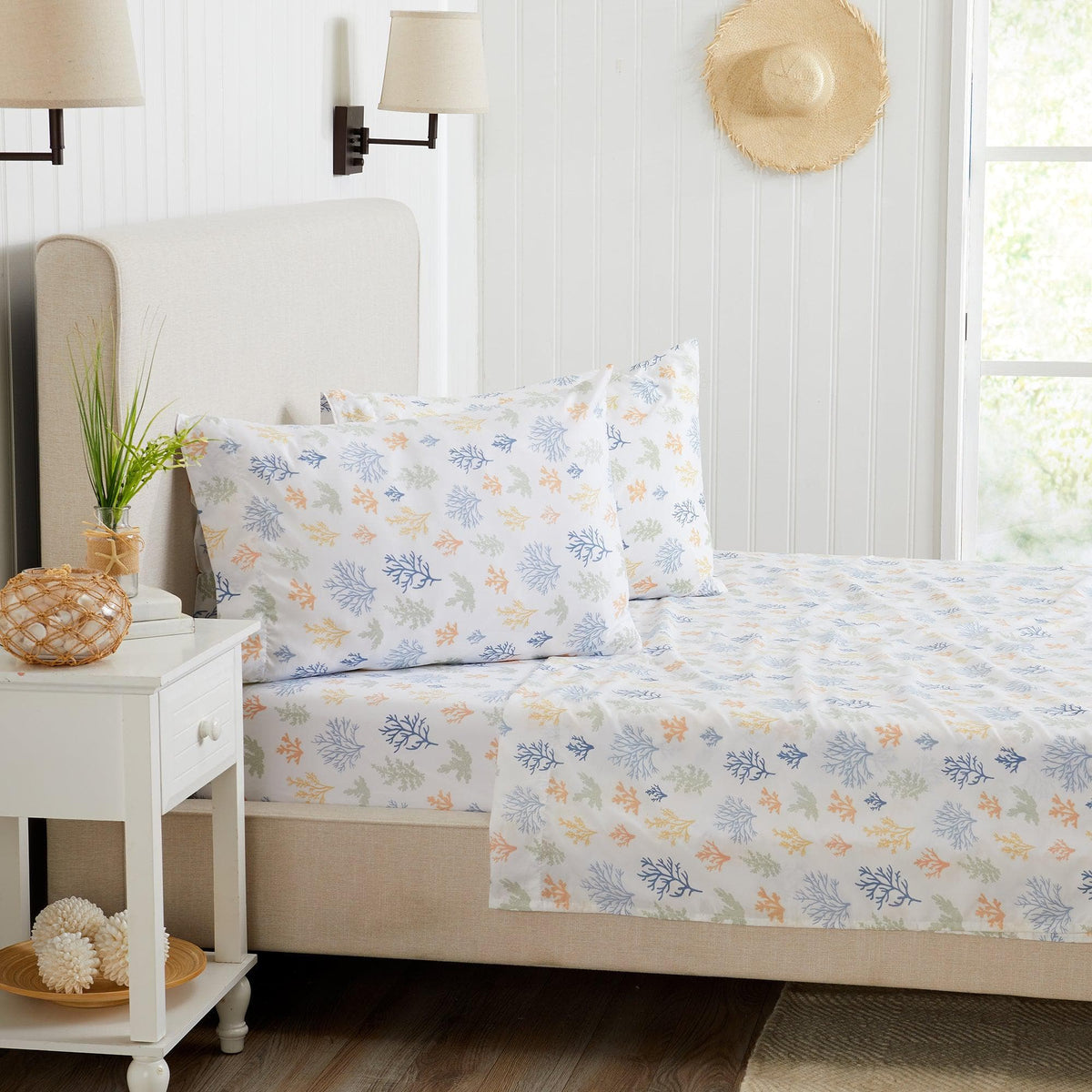 Coastal Print Lightweight Microfiber Sheet Set – Soft Comfort – view 16
