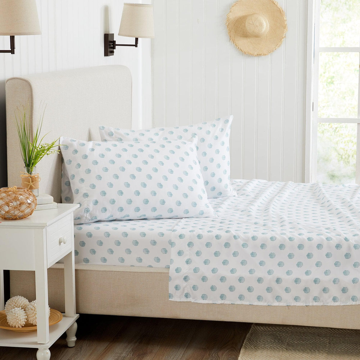 Coastal Print Lightweight Microfiber Sheet Set – Soft Comfort – view 12