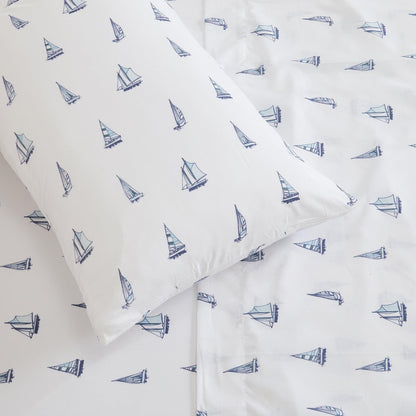 Coastal Print Lightweight Microfiber Sheet Set – Soft Comfort – view 18