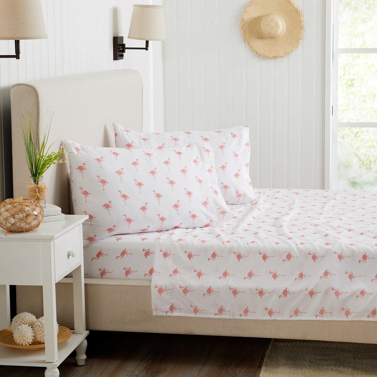 Coastal Print Lightweight Microfiber Sheet Set – Soft Comfort – view 24