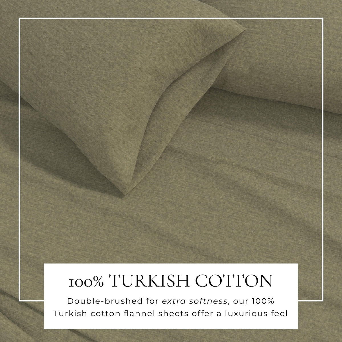 Heathered Cotton Blend Flannel Sheet Set – Anders Collection – view 14