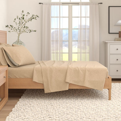 Heathered Cotton Blend Flannel Sheet Set – Anders Collection – view 6