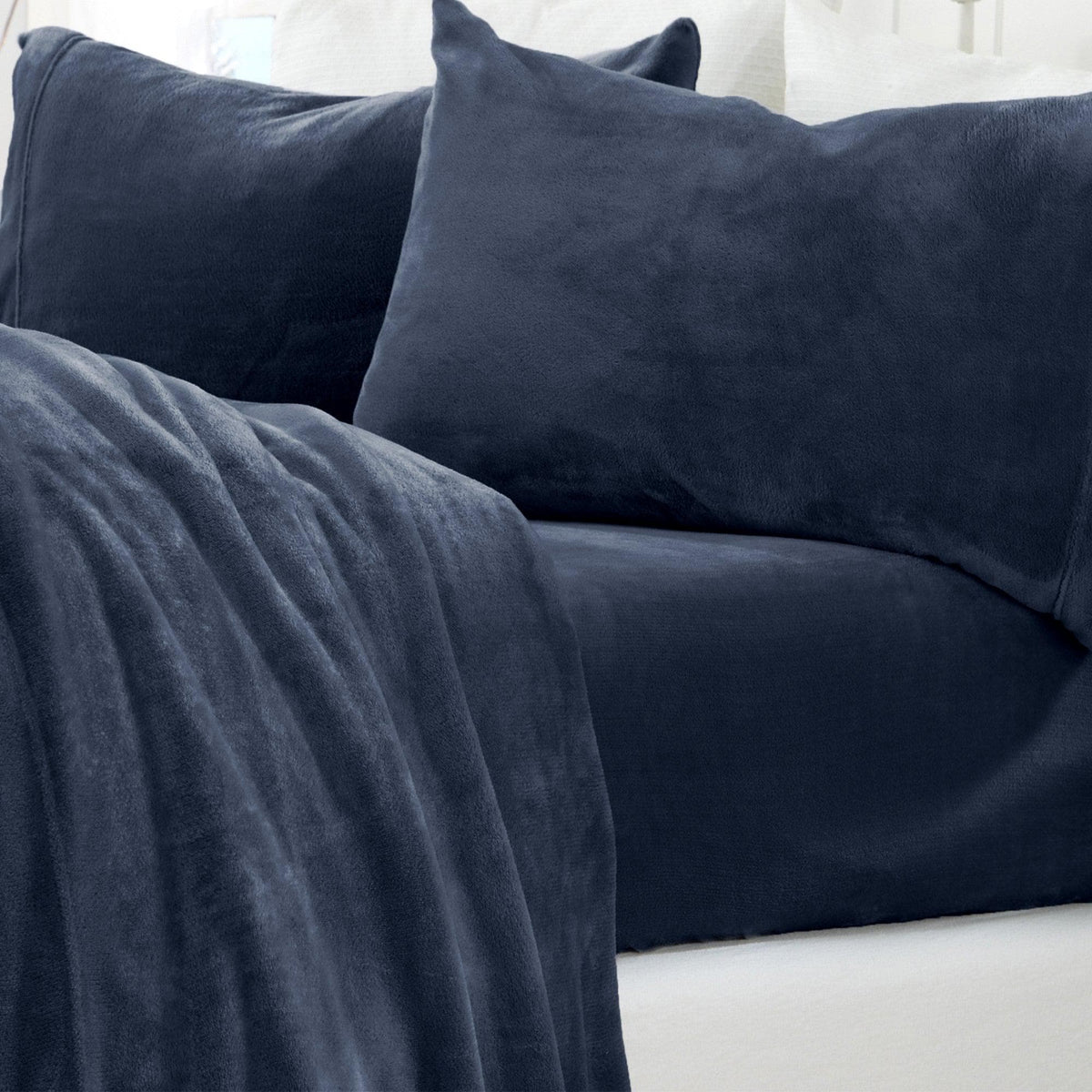 Jewel-Toned Velvet Plush Sheet Set – Velvet Luxe Collection – view 8