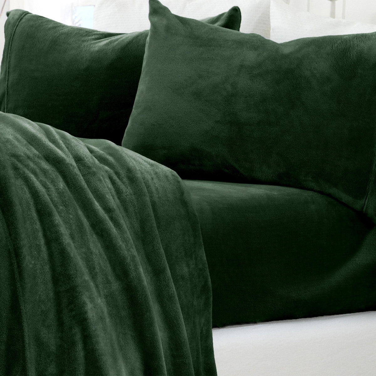 Jewel-Toned Velvet Plush Sheet Set – Velvet Luxe Collection – view 5