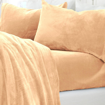 Jewel-Toned Velvet Plush Sheet Set – Velvet Luxe Collection – view 12