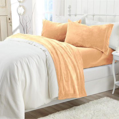 Jewel-Toned Velvet Plush Sheet Set – Velvet Luxe Collection – view 11
