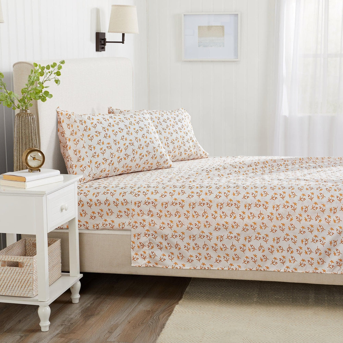 Watercolor Floral Microfiber Sheet Set – Delia Collection – view 23