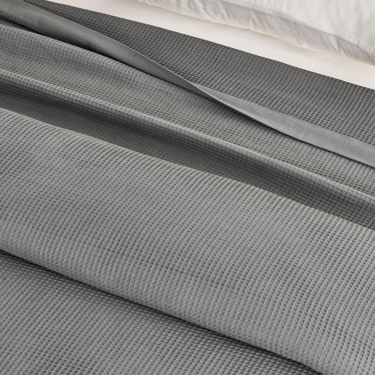 Hazel Collection 100% Cotton Waffle Weave Blanket – view 8