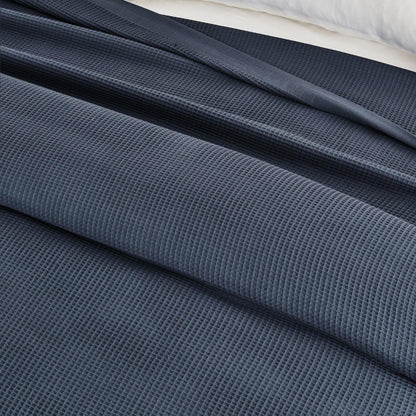 Hazel Collection 100% Cotton Waffle Weave Blanket – view 14