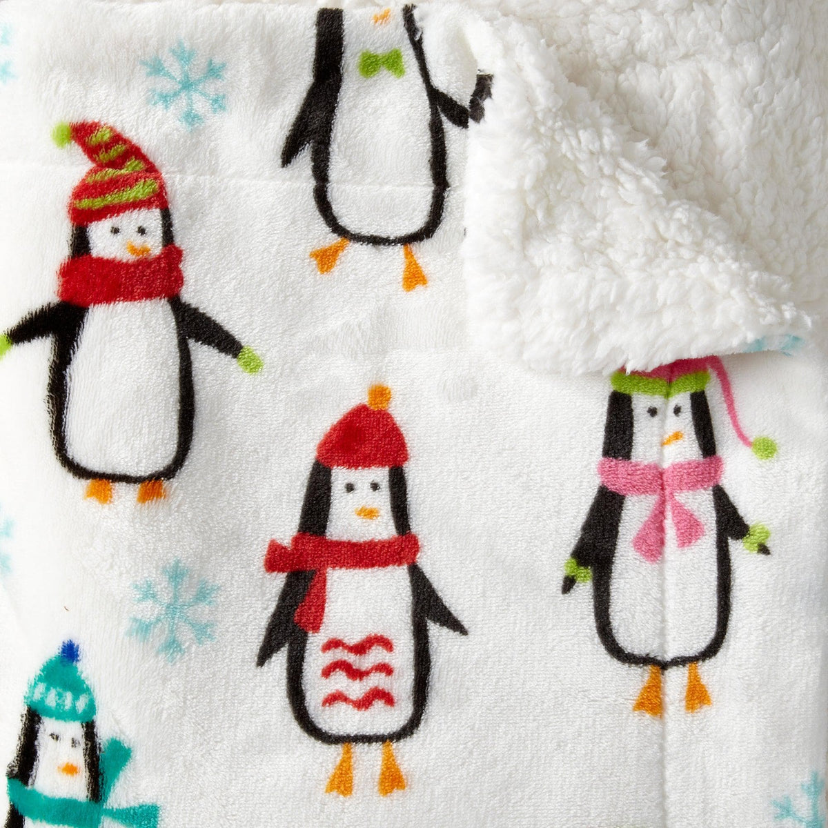 Eve Collection Holiday Velvet Plush Sherpa Throw Blanket, 50 x 60 – view 35
