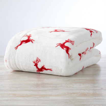 Eve Collection Holiday Velvet Plush Sherpa Throw Blanket, 50 x 60 – view 26