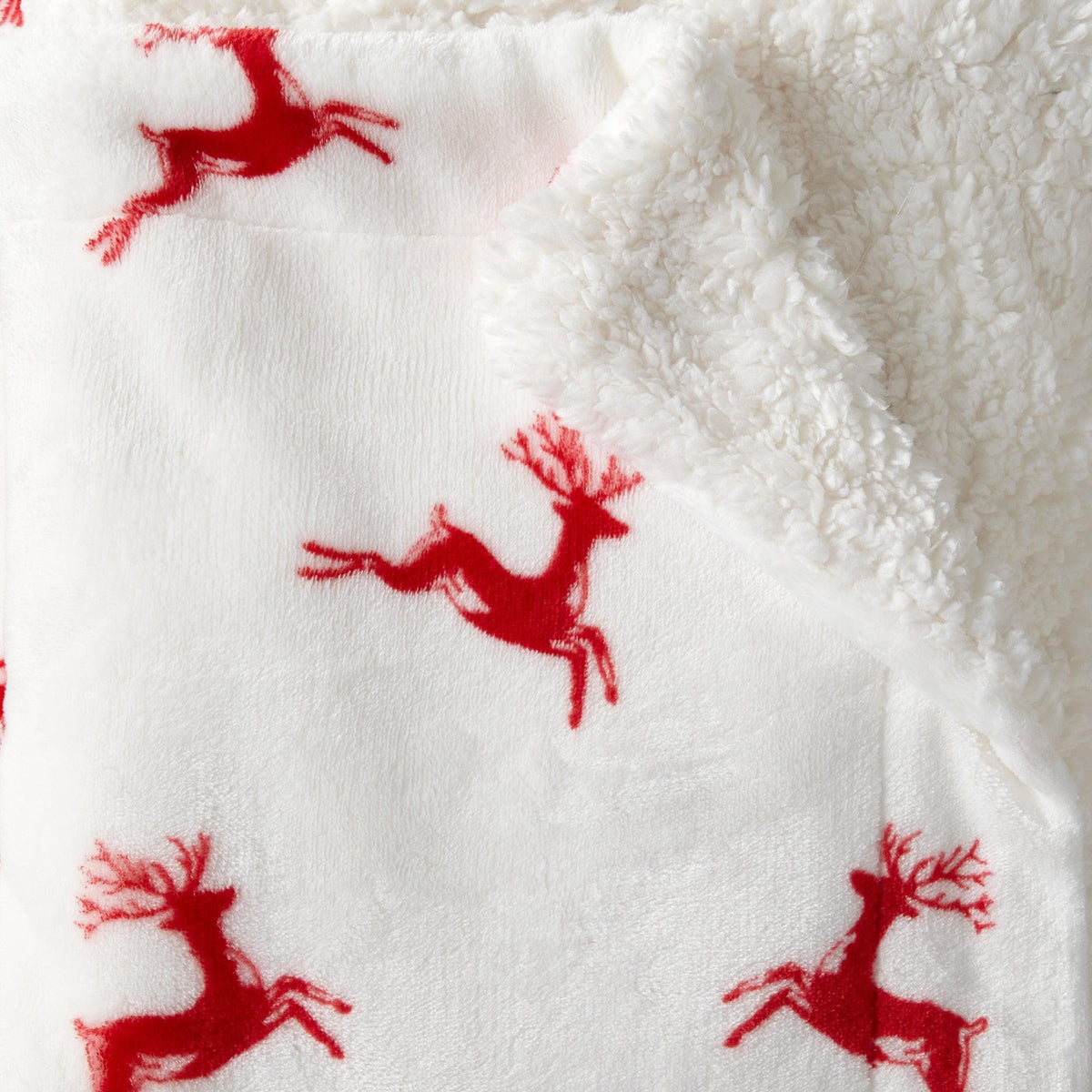 Eve Collection Holiday Velvet Plush Sherpa Throw Blanket, 50 x 60 – view 27