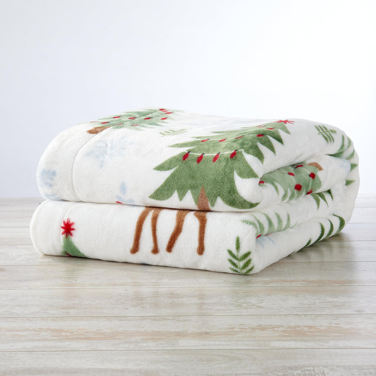 Eve Collection Holiday Velvet Plush Sherpa Throw Blanket, 50 x 60 – view 18