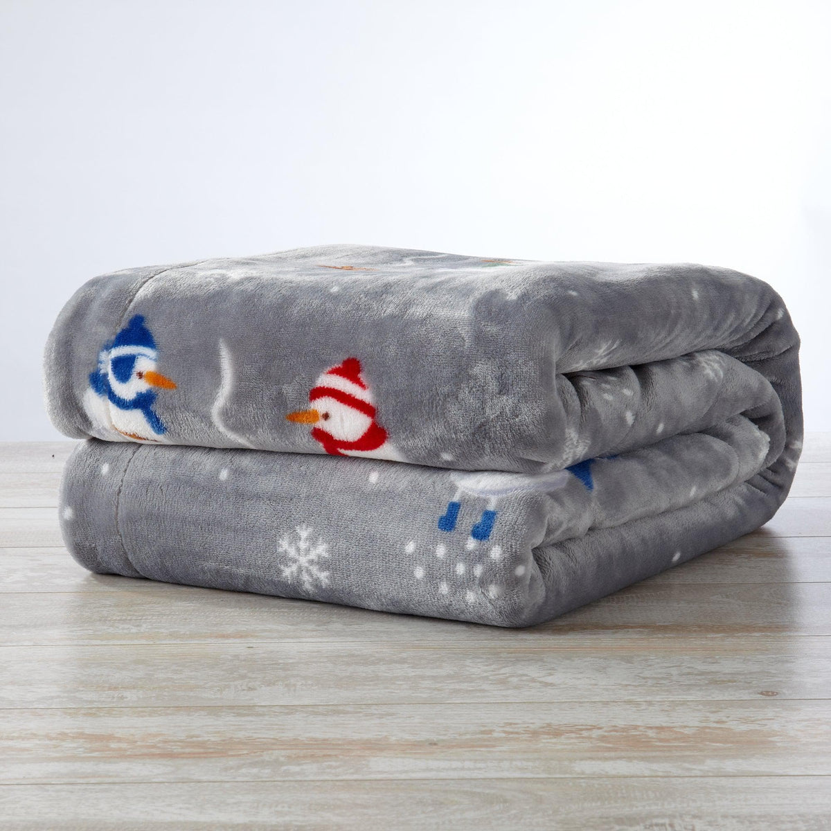 Eve Collection Holiday Velvet Plush Sherpa Throw Blanket, 50 x 60 – view 3