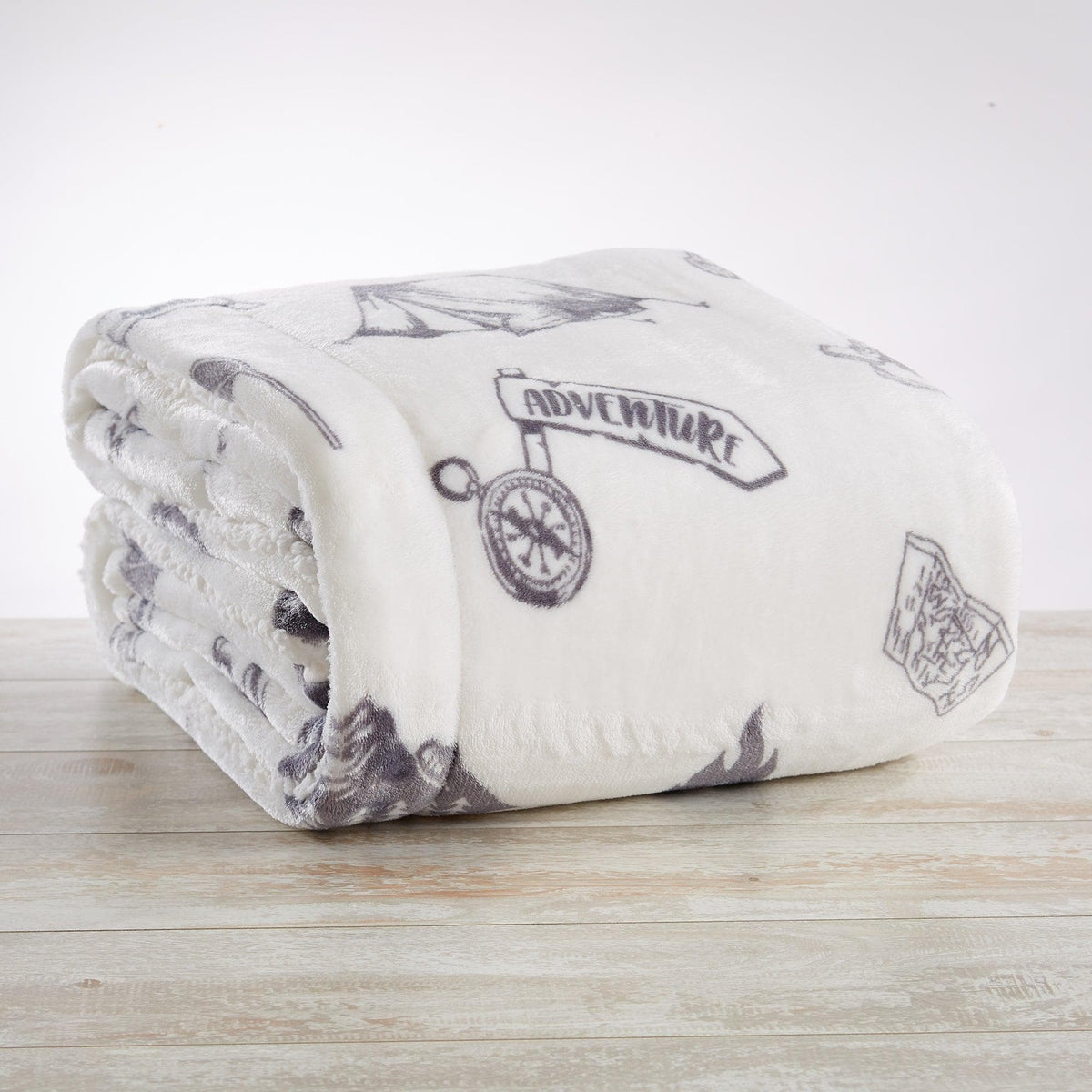 Hudson Collection Velvet Plush Sherpa Throw Blanket, 50 x 60 – view 28