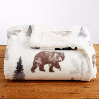 Hudson Collection Velvet Plush Sherpa Throw Blanket, 50 x 60 – view 20