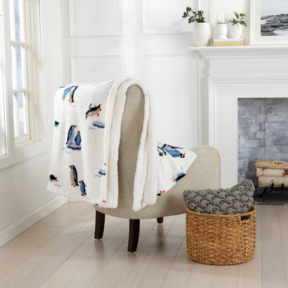 Hudson Collection Velvet Plush Sherpa Throw Blanket, 50 x 60 – view 11