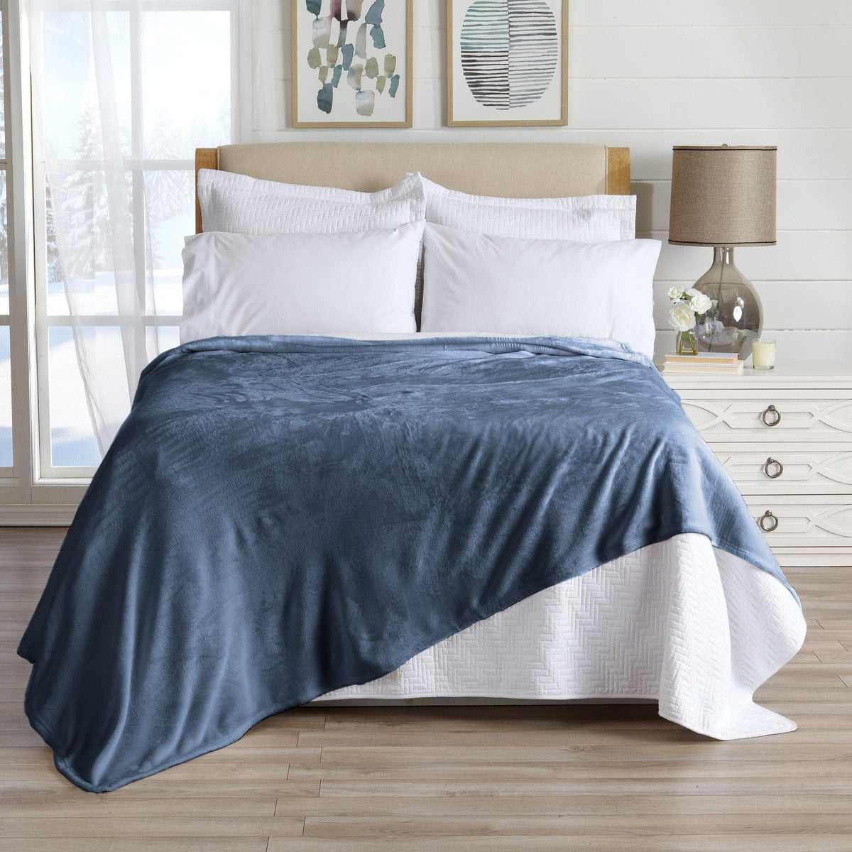 Avianna Collection Velvet Plush Bed Blanket in Twin to King and Throw – view 7
