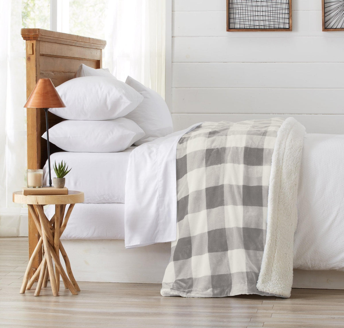 Cielo Collection Reversible Velvet Plush Sherpa Luxury Bed Blanket – view 7