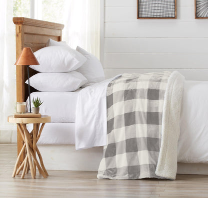 Cielo Collection Reversible Velvet Plush Sherpa Luxury Bed Blanket – view 7