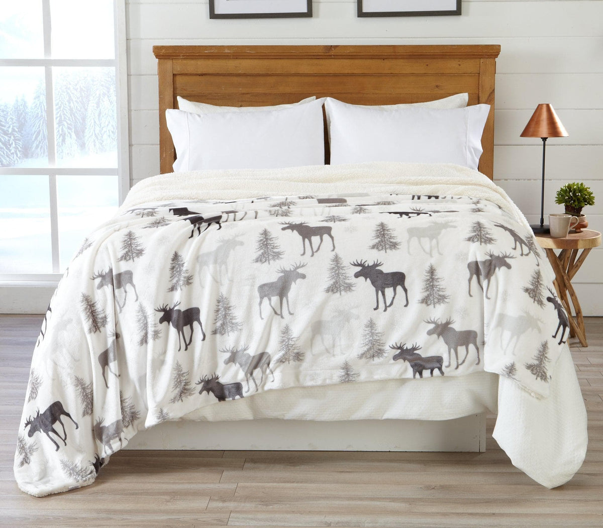 Cielo Collection Reversible Velvet Plush Sherpa Luxury Bed Blanket – view 47