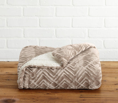 Cielo Collection Reversible Velvet Plush Sherpa Luxury Bed Blanket – view 37