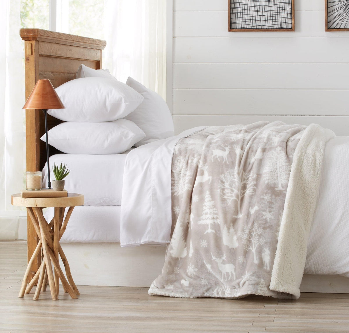 Cielo Collection Reversible Velvet Plush Sherpa Luxury Bed Blanket – view 66