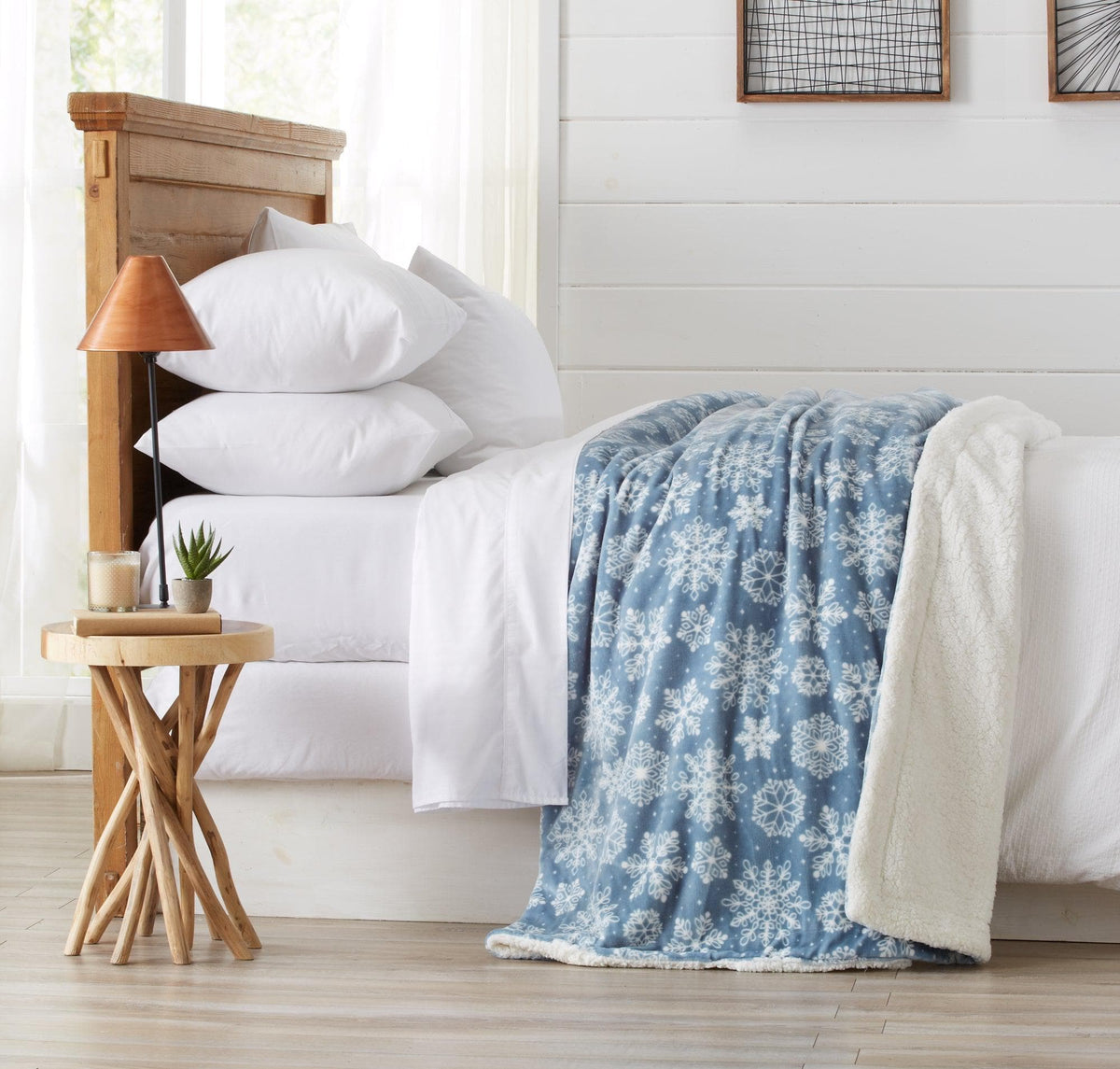Cielo Collection Reversible Velvet Plush Sherpa Luxury Bed Blanket – view 40