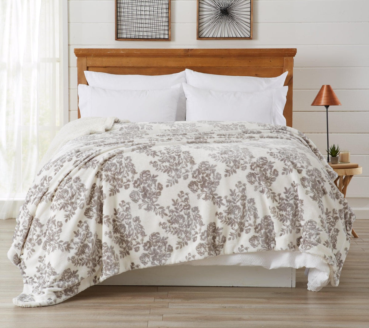 Cielo Collection Reversible Velvet Plush Sherpa Luxury Bed Blanket – view 52