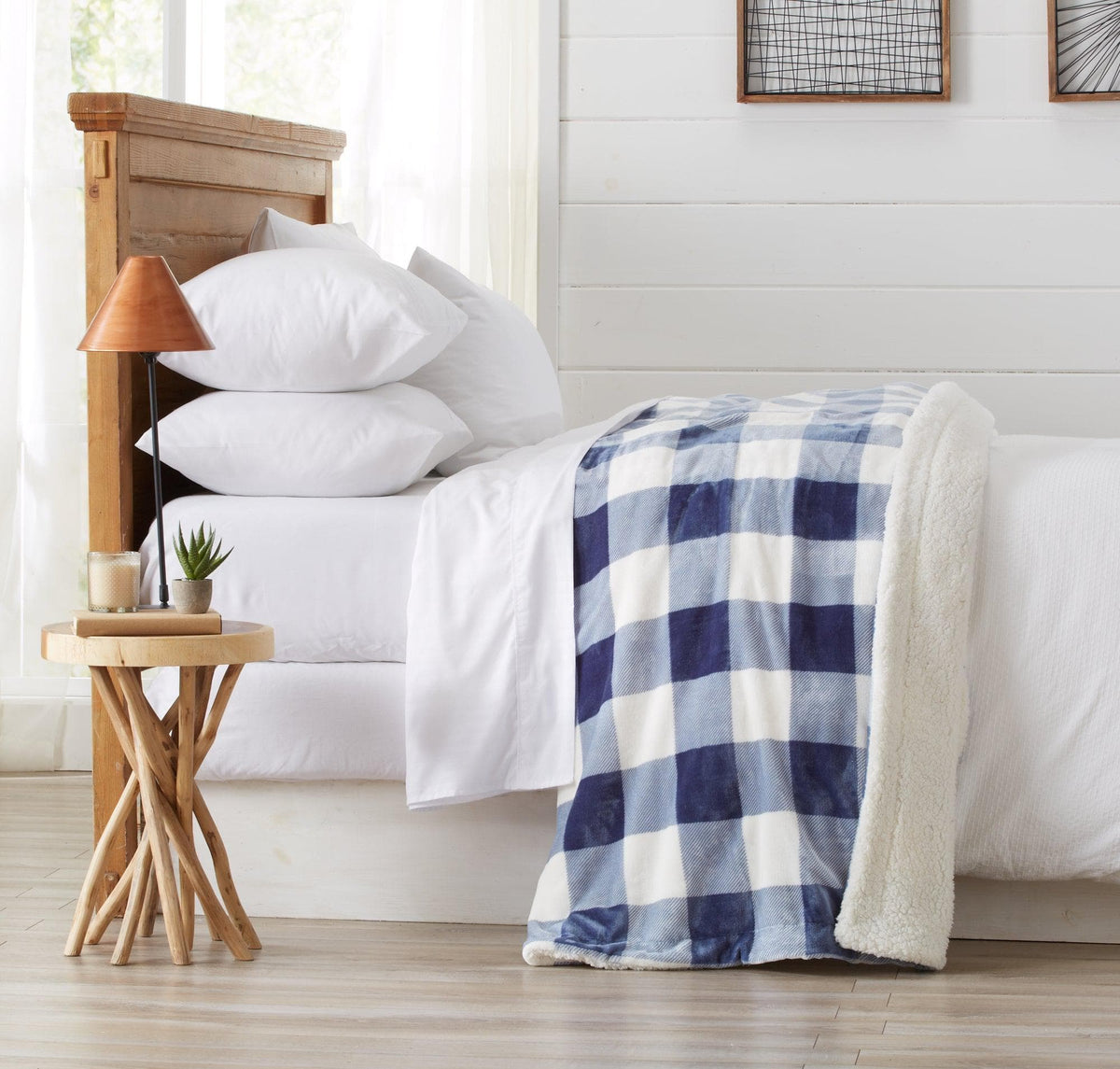 Cielo Collection Reversible Velvet Plush Sherpa Luxury Bed Blanket – view 69