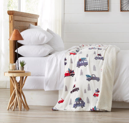 Cielo Collection Reversible Velvet Plush Sherpa Luxury Bed Blanket – view 57