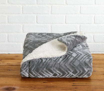 Cielo Collection Reversible Velvet Plush Sherpa Luxury Bed Blanket – view 32