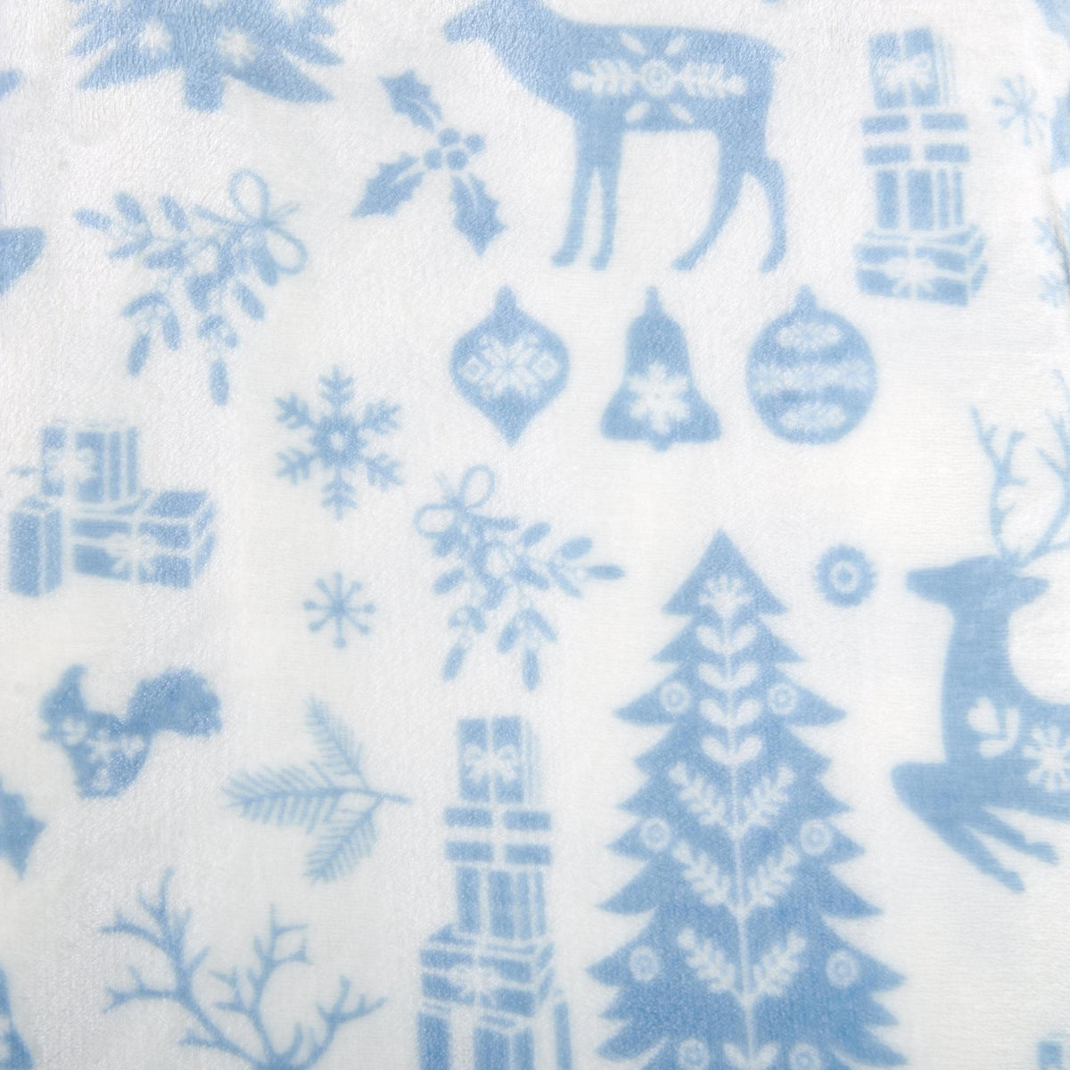 Pearl Collection Holiday Print Velvet Plush Throw and Bed Blanket – view 10