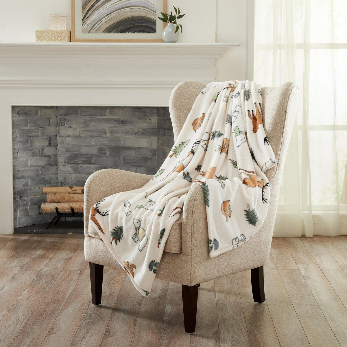 Pearl Collection Holiday Print Velvet Plush Throw and Bed Blanket – view 20