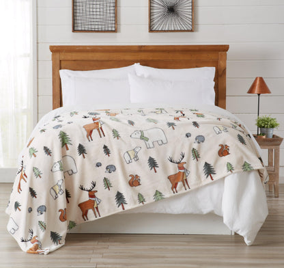 Pearl Collection Holiday Print Velvet Plush Throw and Bed Blanket – view 19