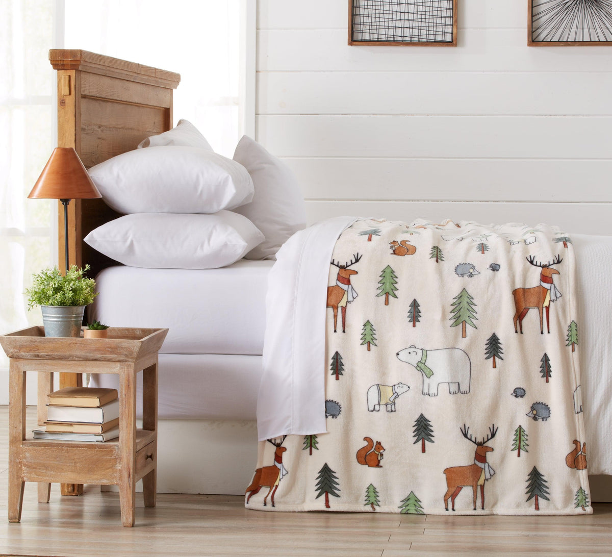 Pearl Collection Holiday Print Velvet Plush Throw and Bed Blanket – view 21