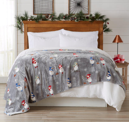 Pearl Collection Holiday Print Velvet Plush Throw and Bed Blanket – view 26