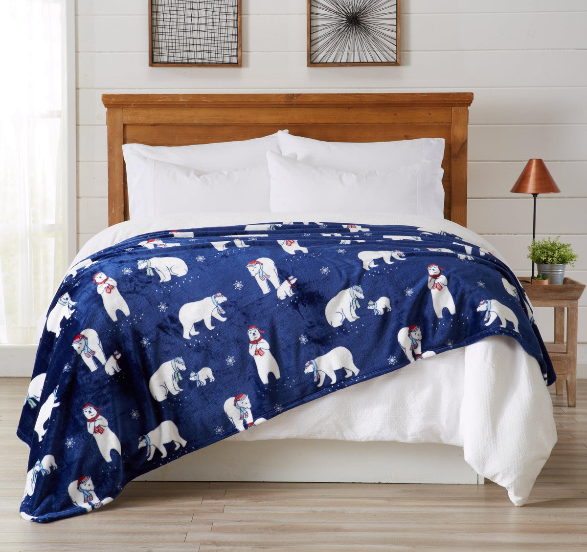 Pearl Collection Holiday Print Velvet Plush Throw and Bed Blanket – view 32