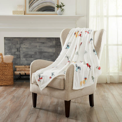 Pearl Collection Holiday Print Velvet Plush Throw and Bed Blanket – view 39