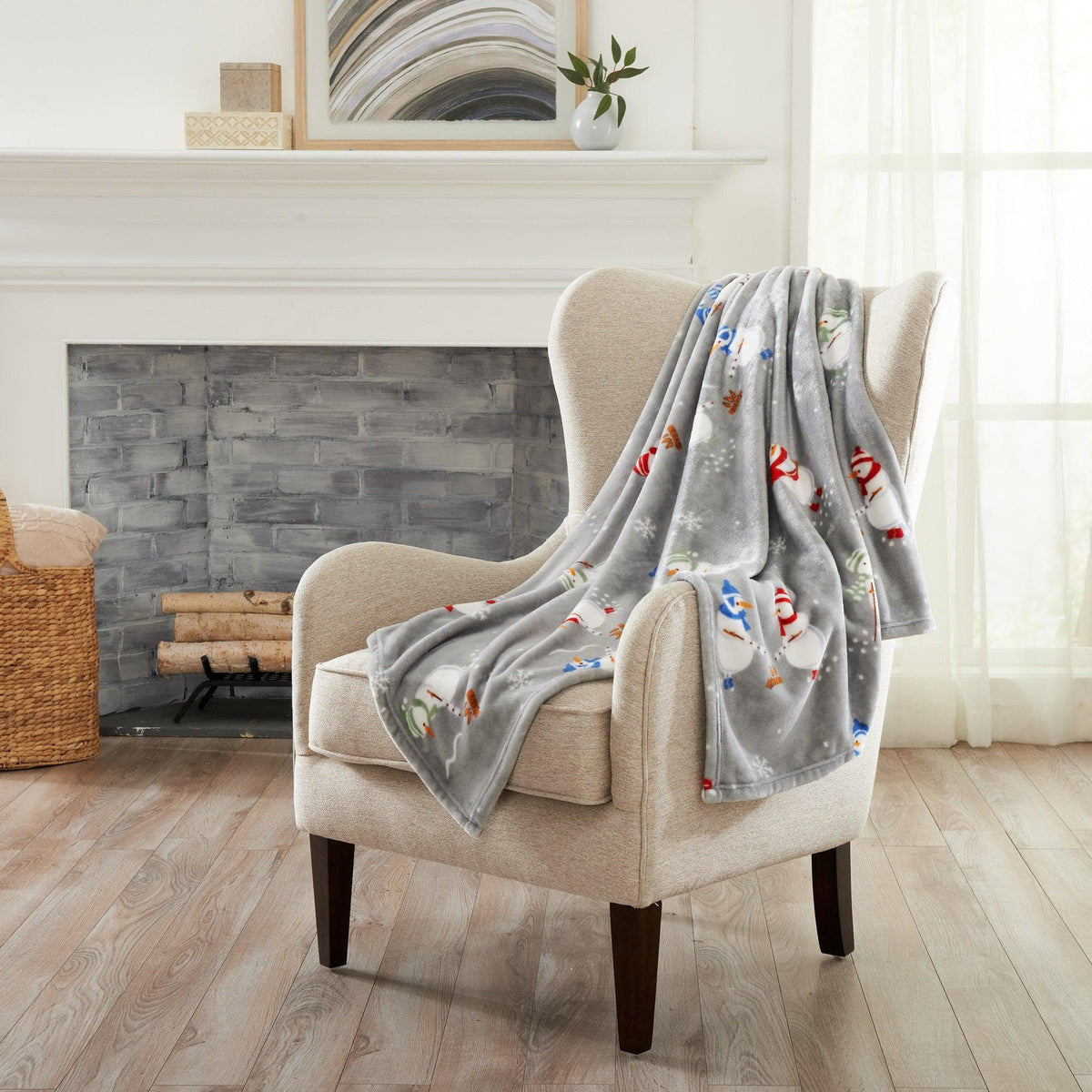 Pearl Collection Holiday Print Velvet Plush Throw and Bed Blanket – view 27
