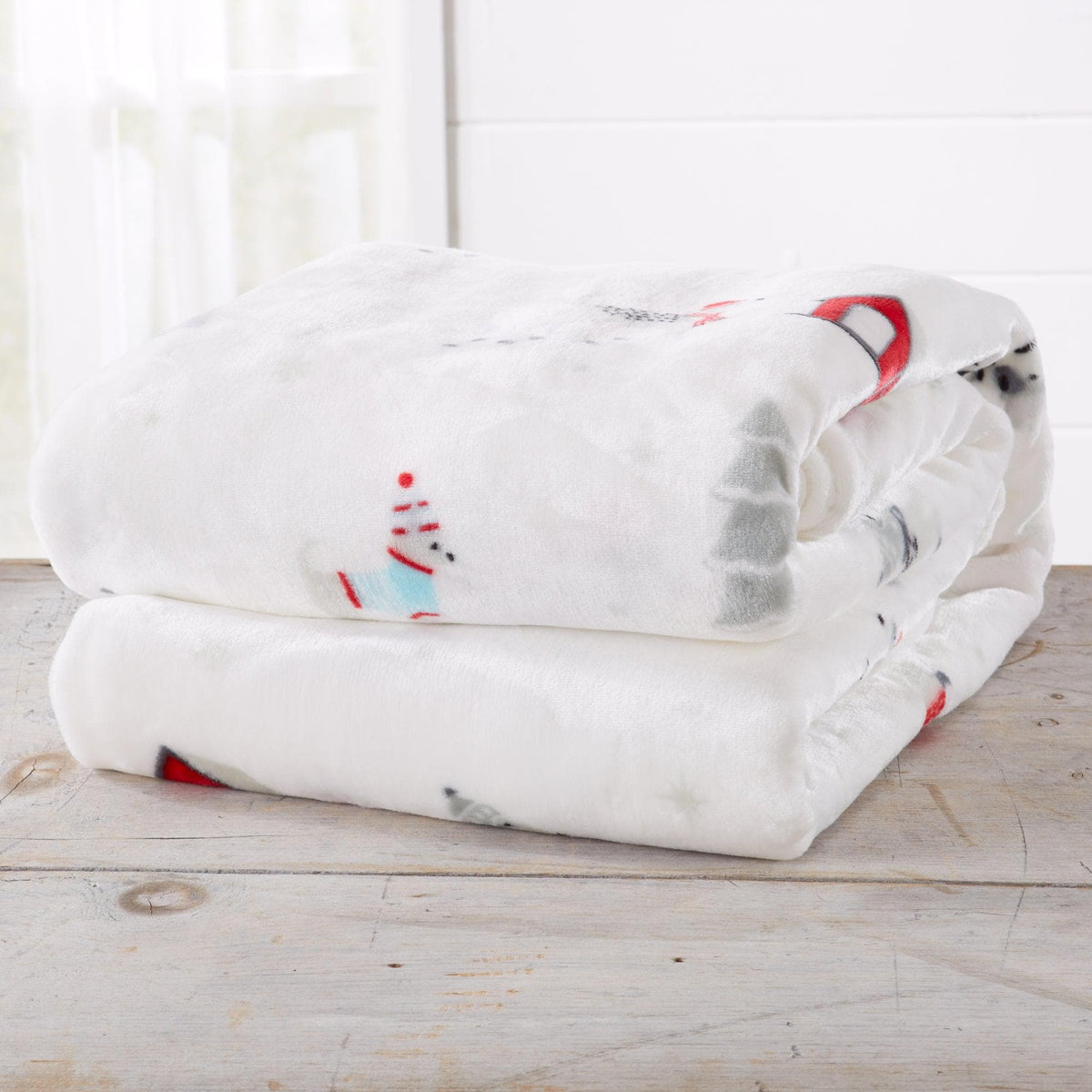 Pearl Collection Holiday Print Velvet Plush Throw and Bed Blanket – view 40