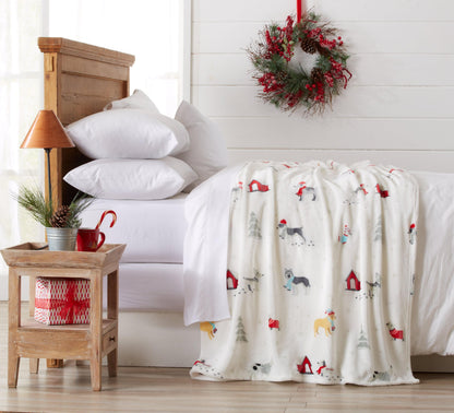 Pearl Collection Holiday Print Velvet Plush Throw and Bed Blanket – view 42