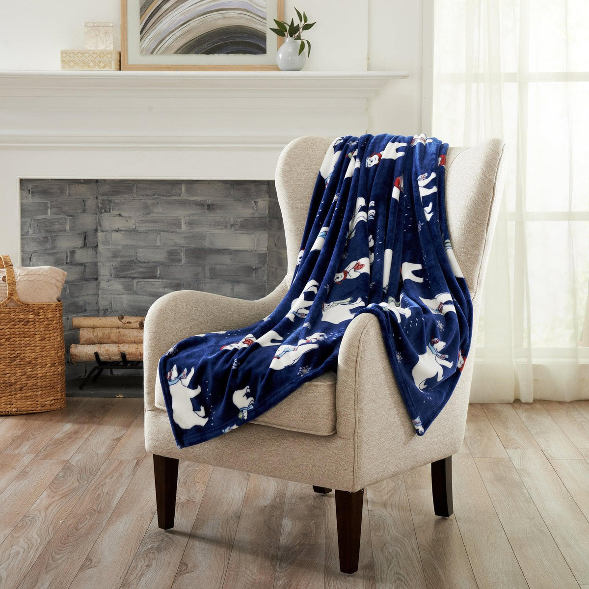 Pearl Collection Holiday Print Velvet Plush Throw and Bed Blanket – view 33