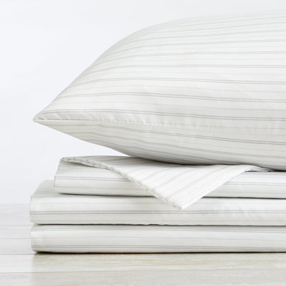 Classic Stripe Microfiber Sheet Set – Adeline Collection – view 12