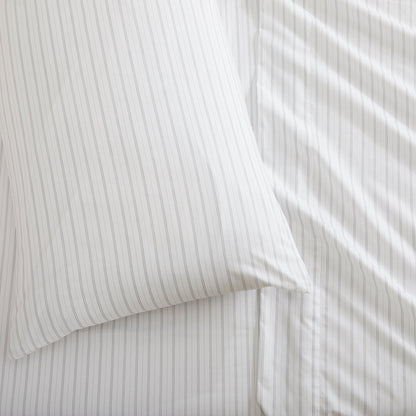 Classic Stripe Microfiber Sheet Set – Adeline Collection – view 9